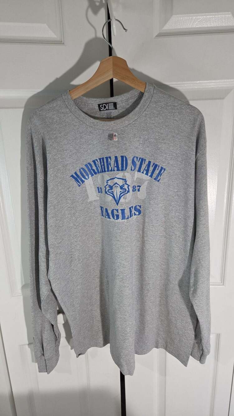 SDI Morehead State Eagles Long Sleeve Graphic T-Shirt Gray XL